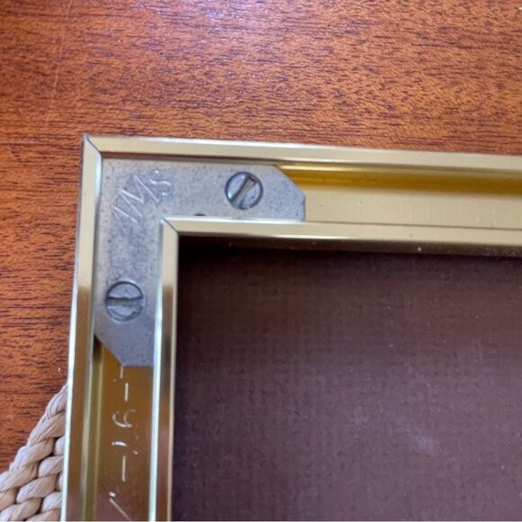 Artist Kathy Shelton Gold Framed Abstract 3D Art Piece Purple Pink Gold - Picture 6 of 16